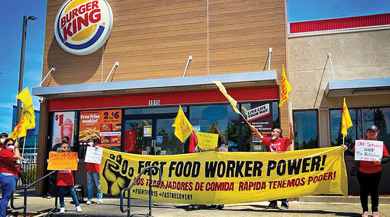 Fast food workers strike for more protections